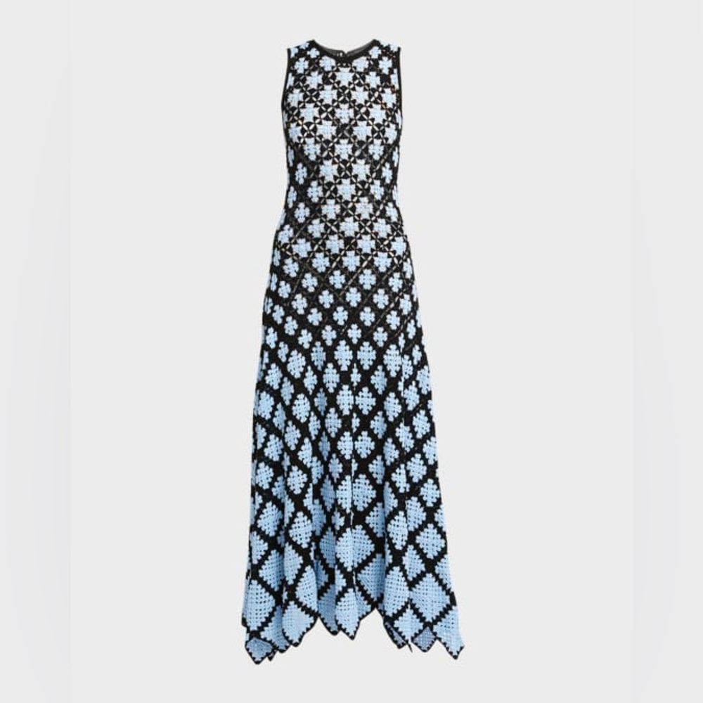 Ulla Johnson lanna crochet midi handkerchief dress